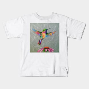 Hummingbird and flower Kids T-Shirt